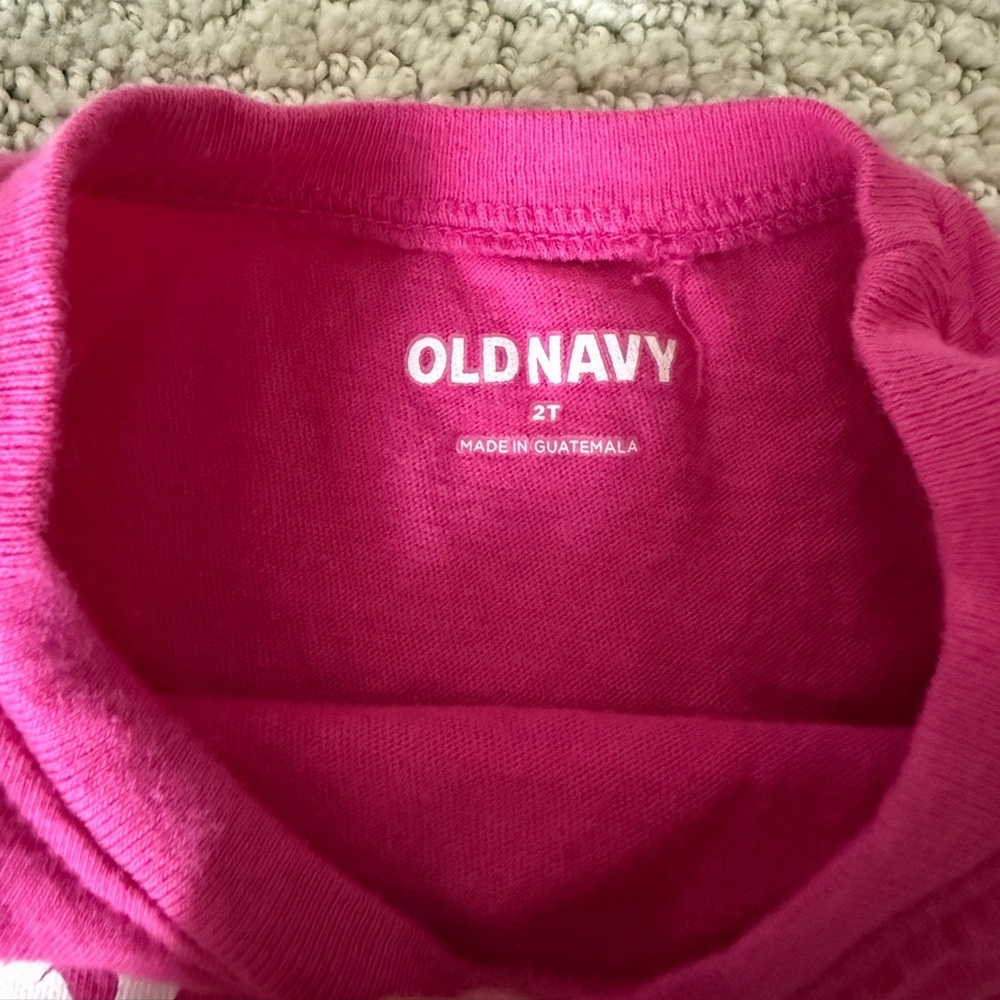 Old Navy Tshirt Birthday Girl Size 2T Toddler Pink - Picture 3 of 4
